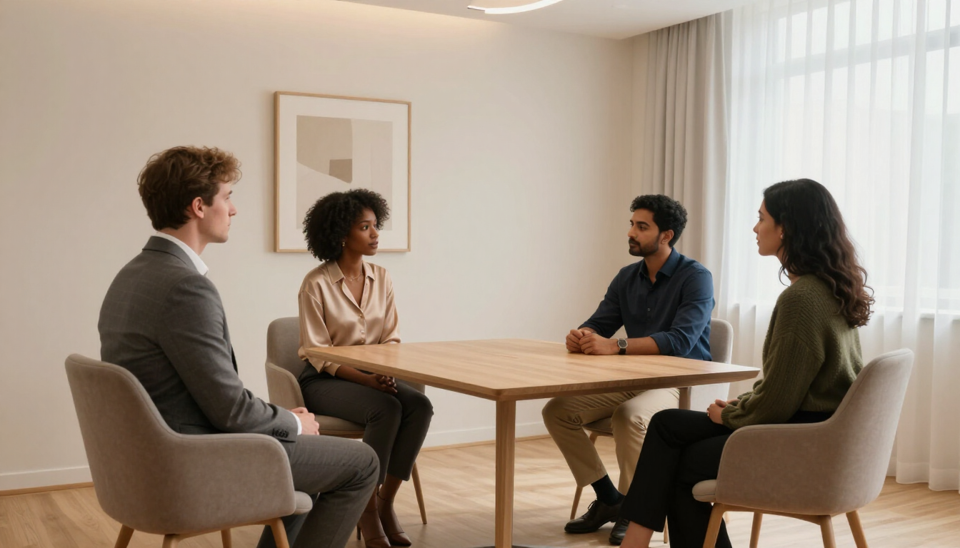 Legal professional in a modern consultation room