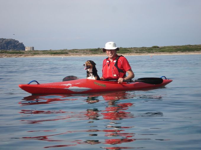 Wild Things owner Kevin paddling the Wild One kayak