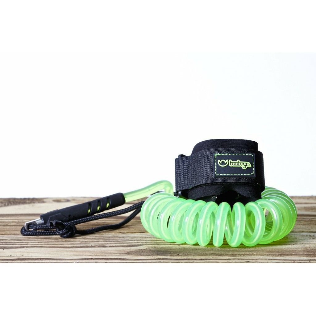 tootega coiled leash green