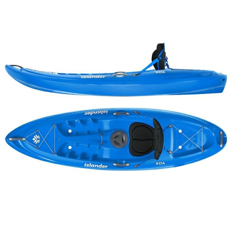islander koa sport sit on kayak in red with seat