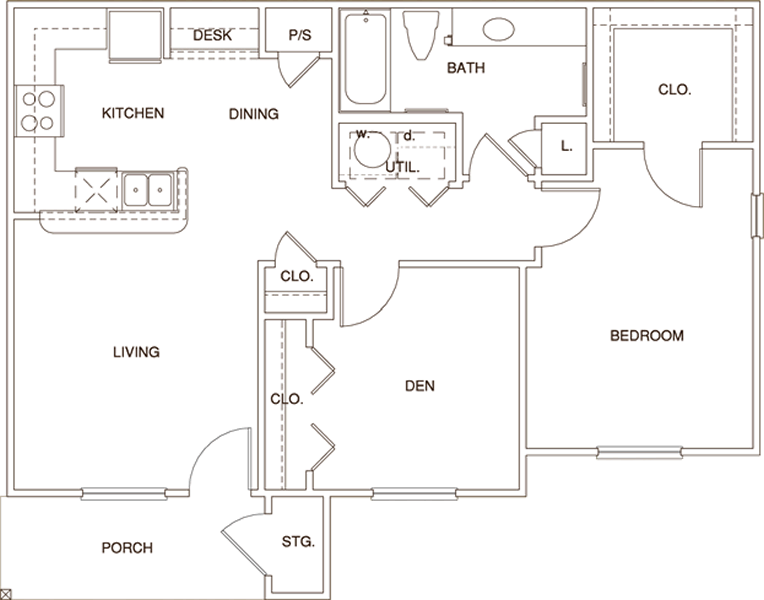 A black and white floor plan of a house