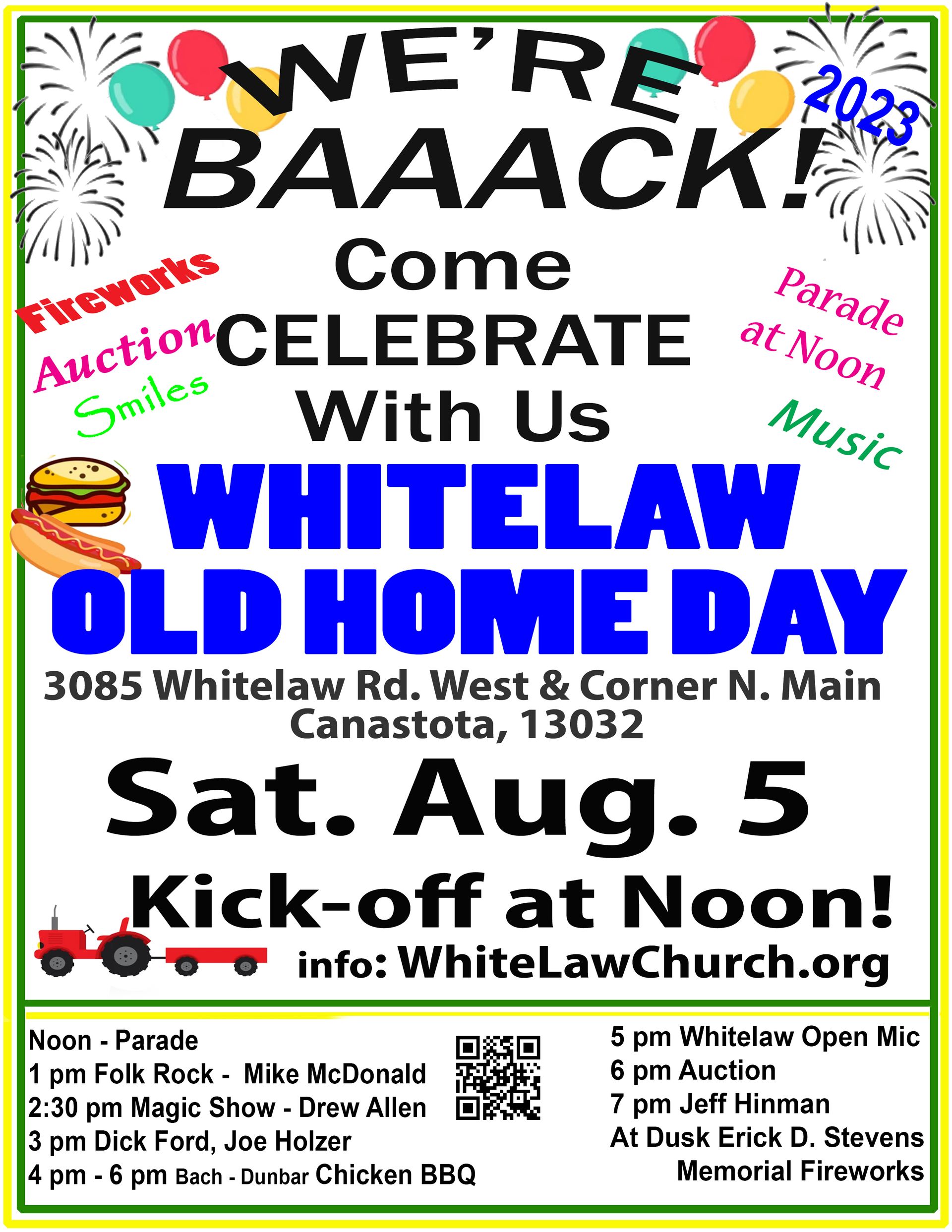 Whitelaw Old Home Days Canastota NY I Old Home Days Whitelaw