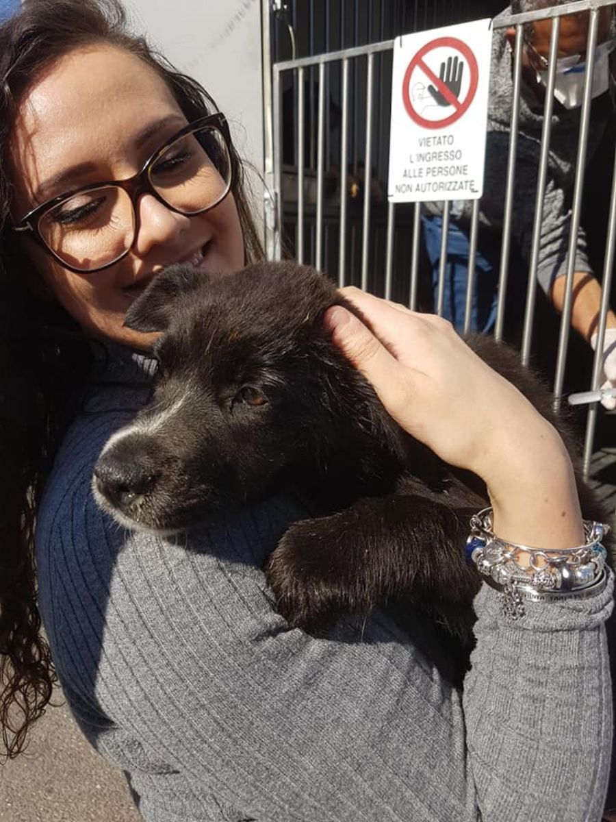 ragazza con cane