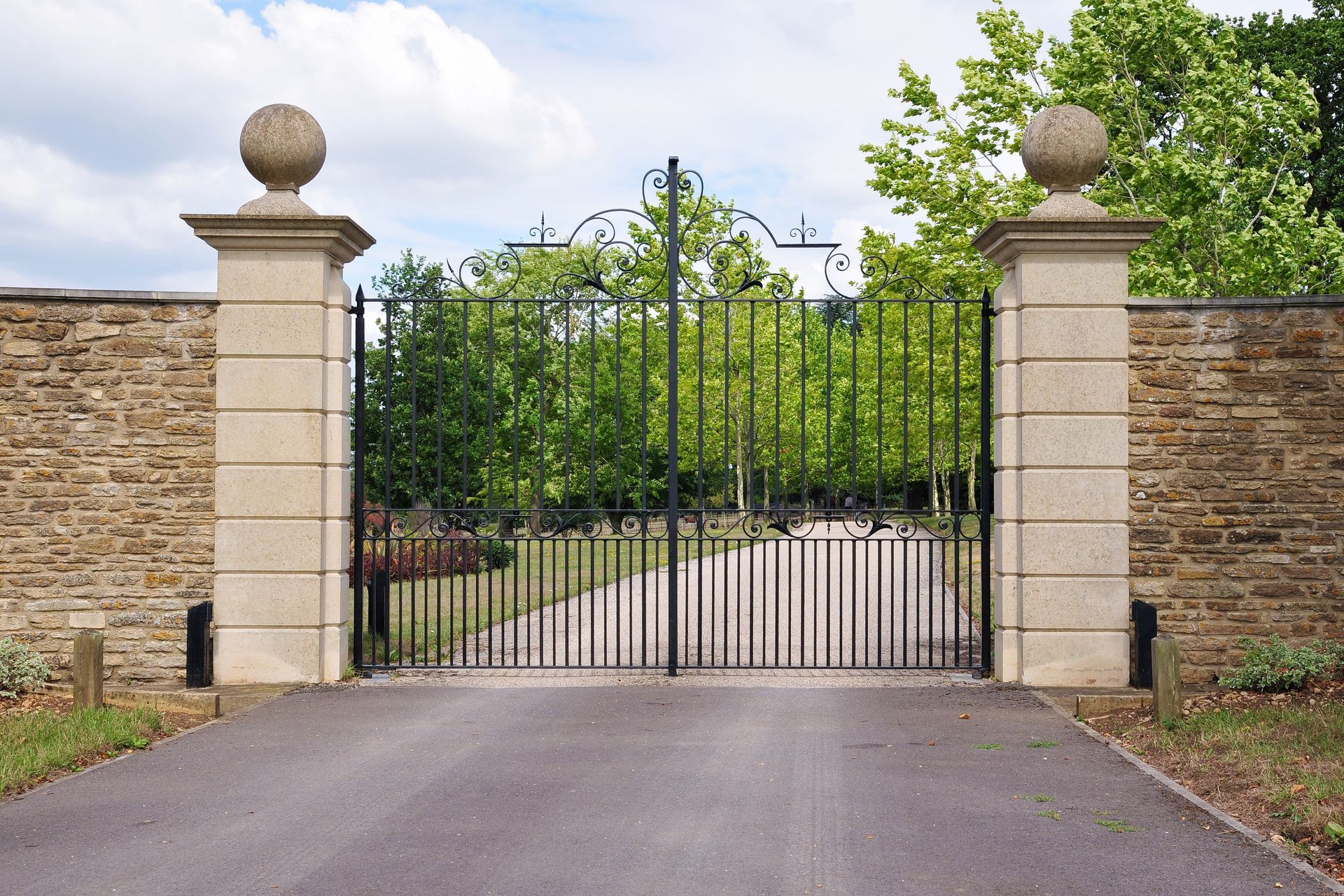 Large ornate gates