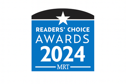 Readers' Choice Awards 2024 logo in blue and white with a star, the text