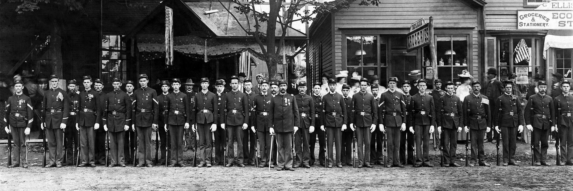 Williamsport National Guard Regiment during the Civil War circa 1961