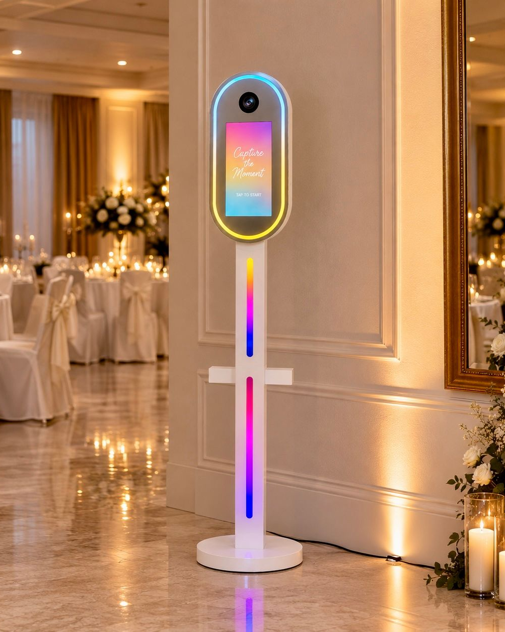 Modern photo pod at a wedding in Cork