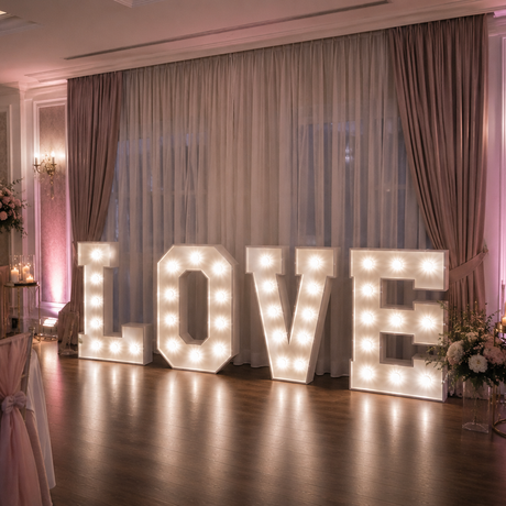 Love light up letters hire for weddings in Cork