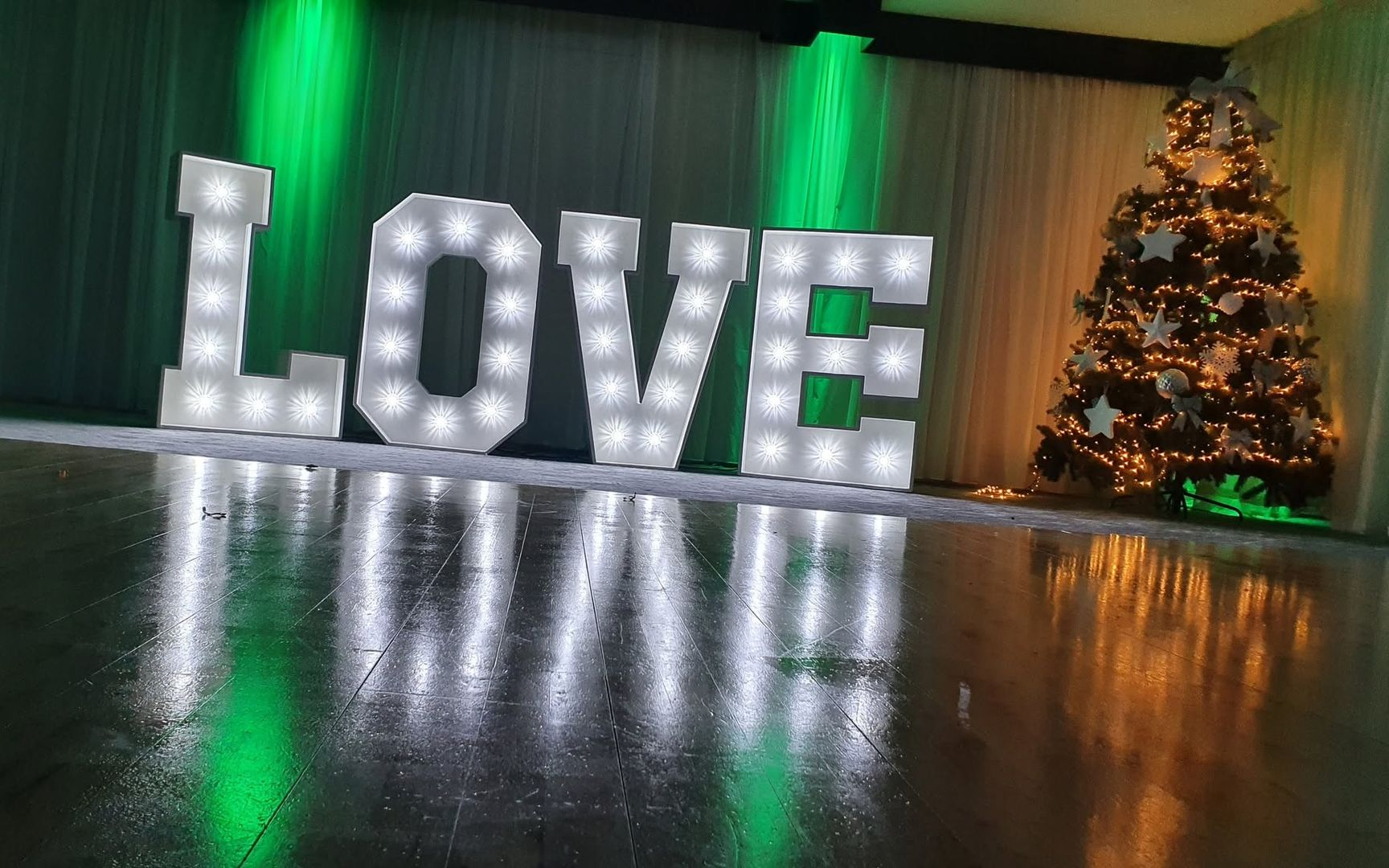 LOVE letters wedding photo backdrop Cork