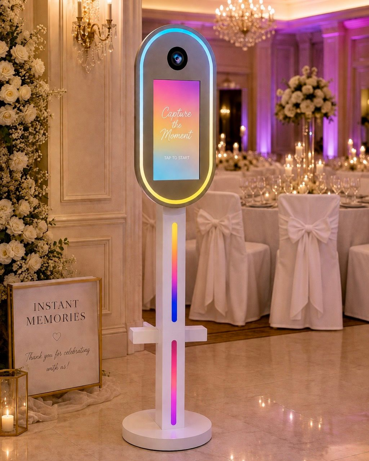 Modern photo pod at a wedding in Cork