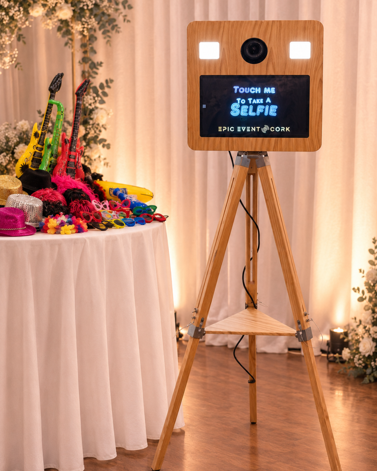 Retro photo pod at a wedding in Cork