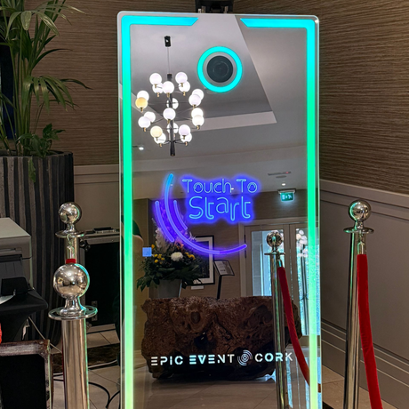 Selfie mirror photo booth hire for weddings in Cork