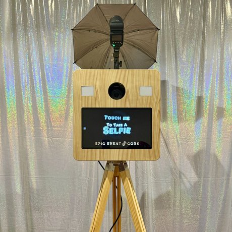 Retro photo pod booth hire for weddings in Cork