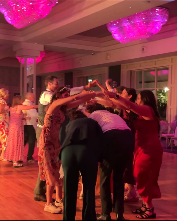 Wedding dance floor with DJ entertainment in Cork