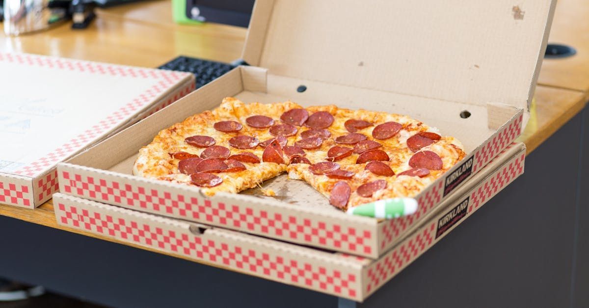 Pizza in a pizza box