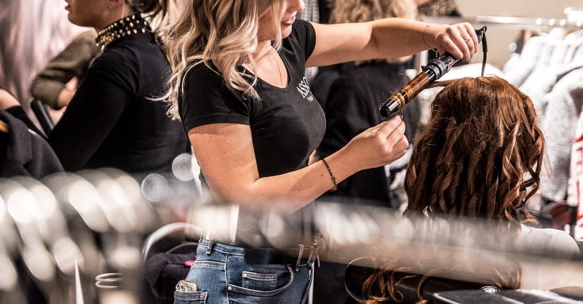 Person cutting hair