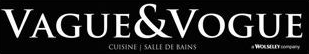 Logo pour Vague & Vogue, une entreprise de cuisines et de salles de bains, avec le texte « CUISINE | SALLE DE BAINS ».