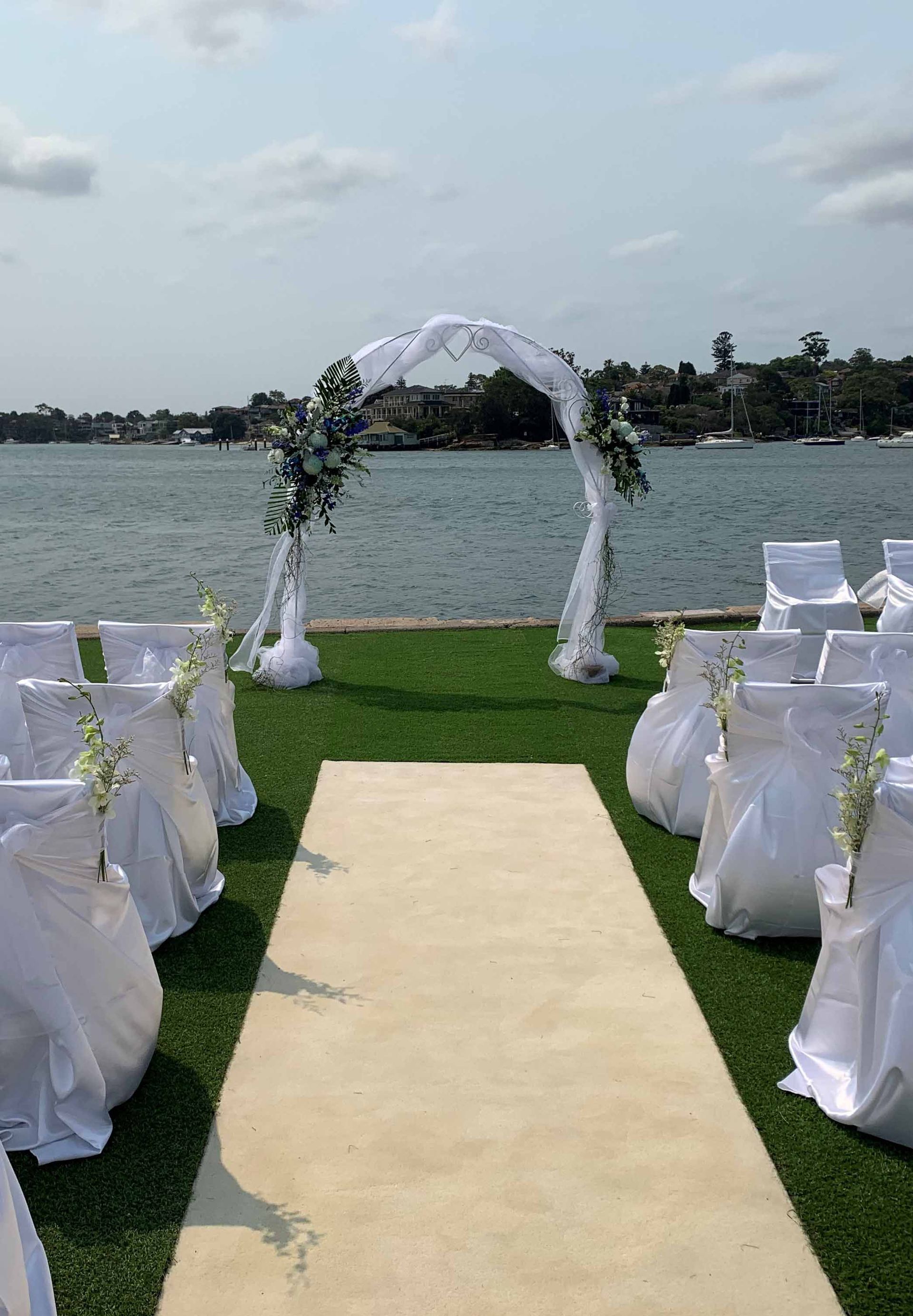 Outdoor Wedding Arch Hire — Sydney, NSW — Affordable Chair Covers & Candelabras