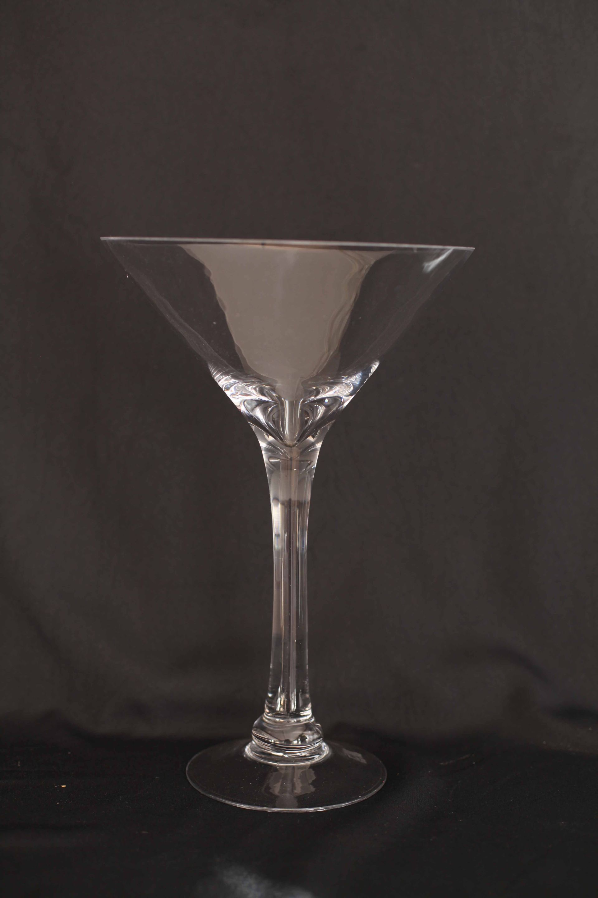 Glass Martini Vase — Pialba, QLD — Wide Bay Crane Hire
