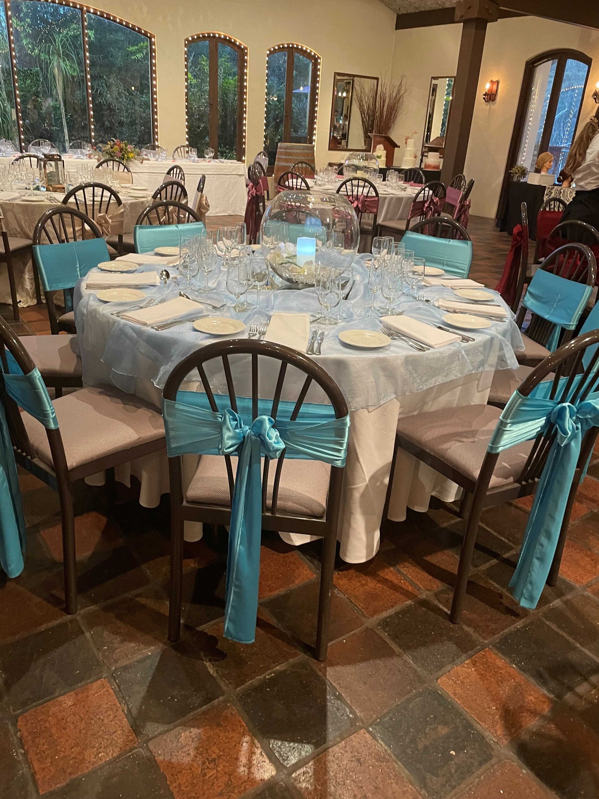 Elegant Satin Sashes — Sydney, NSW — Affordable Chair Covers & Candelabras