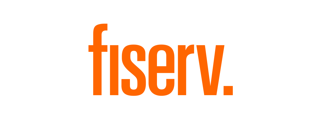 Fiserv orange logo on a white background