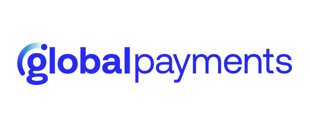 Global Payments blue logo on white background