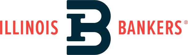 Illinois Bankers logo with a stylized dark blue
