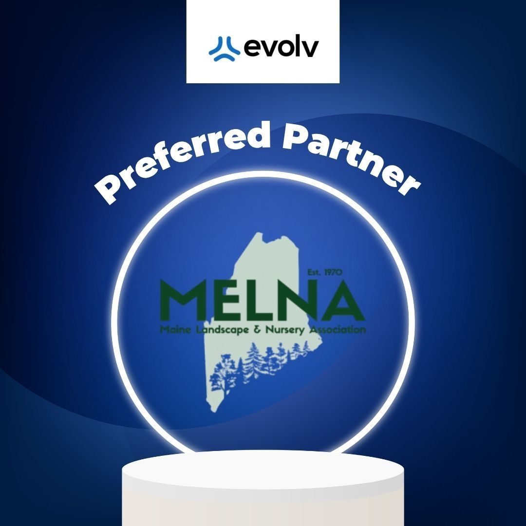 Preferred Partner badge with Evolve logo and MELNA logo on a blue circular background.