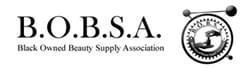 B.O.B.S.A. logo with Black Owned Beauty Supply Association text and circular emblem