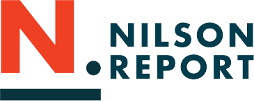 Nilson Report logo with orange N and navy text on white background