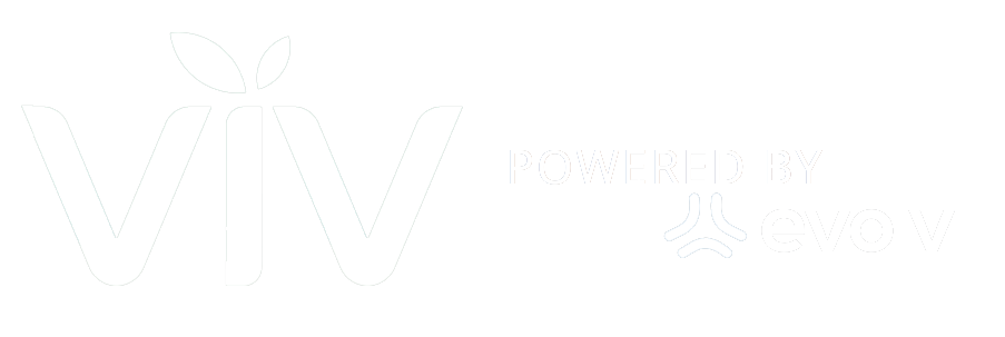 VIV logo with “Powered by Evolv” text