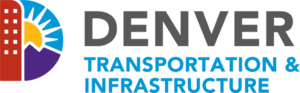 The logo for denver transportation and infrastructure