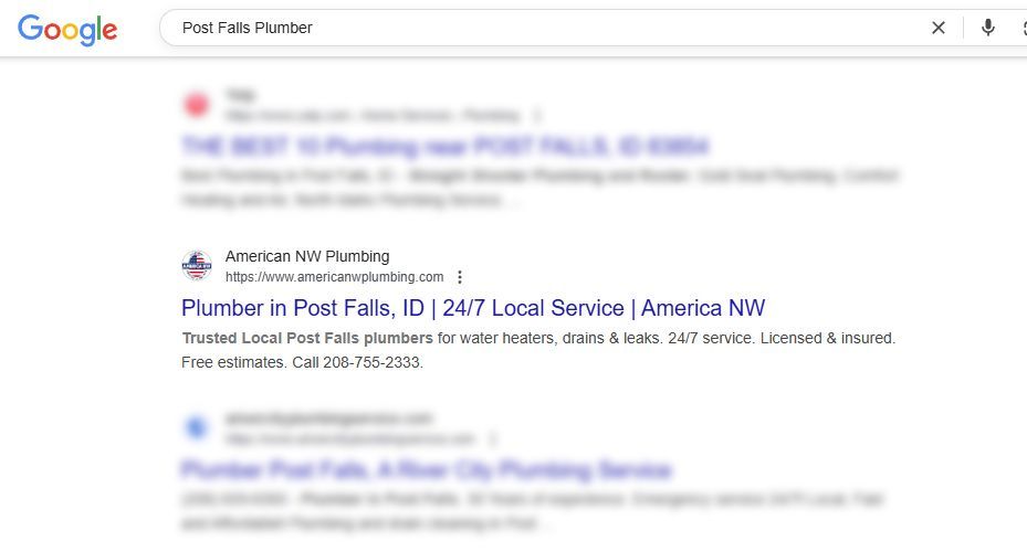 Google search results for 