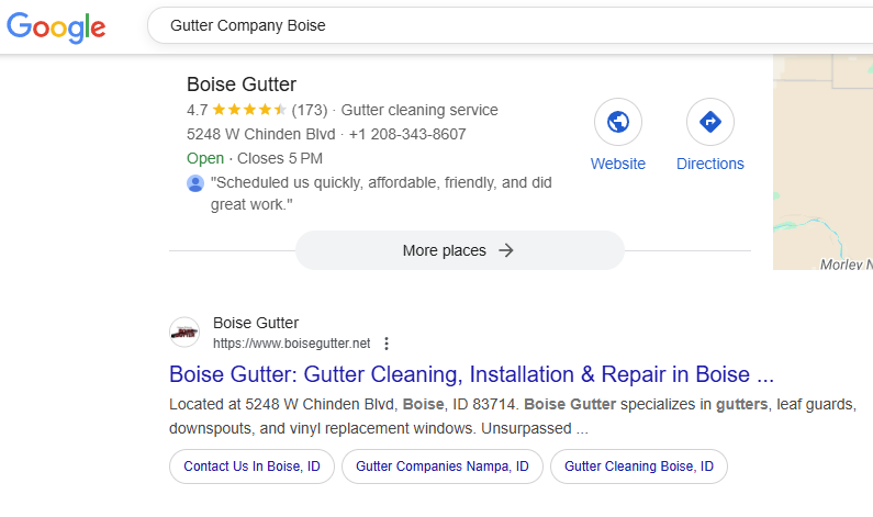 Google search results for 