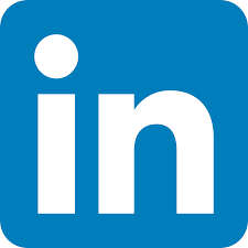 LinkedIn logo: white
