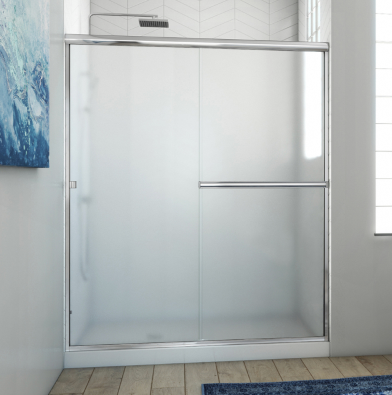 Scottsdale Frameless Shower Swinging Doors