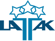 Blue logo: