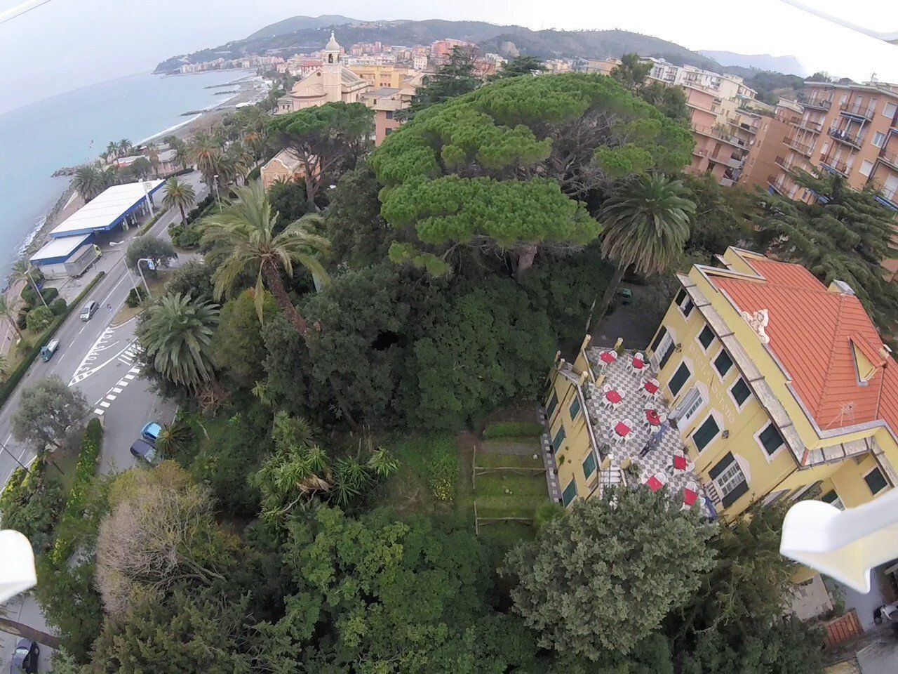 vista dall'alto dell'hotel
