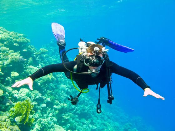 diving