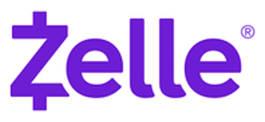 Zelle logo in purple lowercase letters on a white background