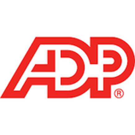 Red ADP logo on a white background
