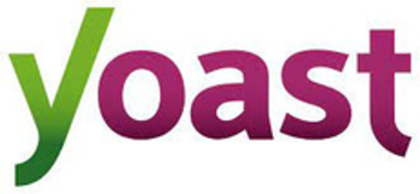Yoast logo in green and purple text
