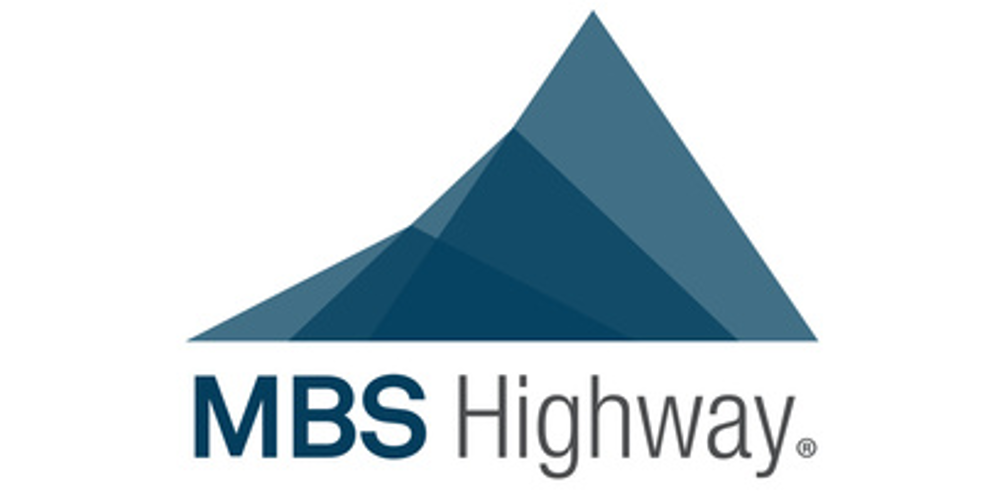 MBS Highway logo with blue mountain graphic and dark blue text