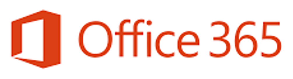 Office 365 logo in orange with white Office icon and text