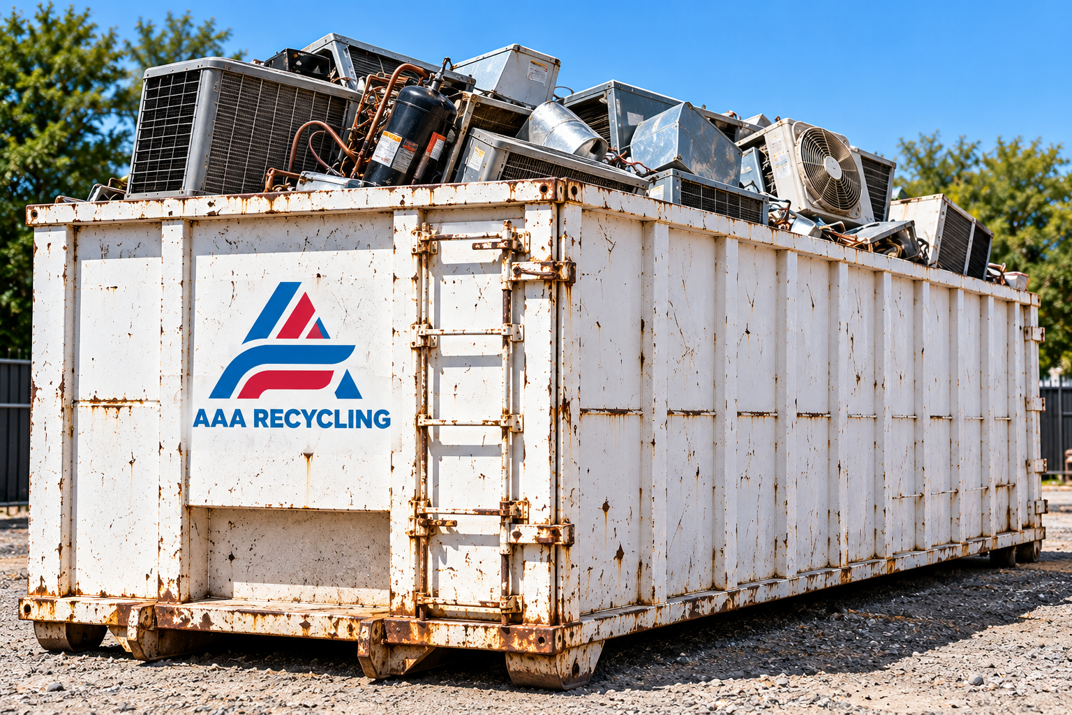 Use our dumpster rental service for old scrap metal & recyclables