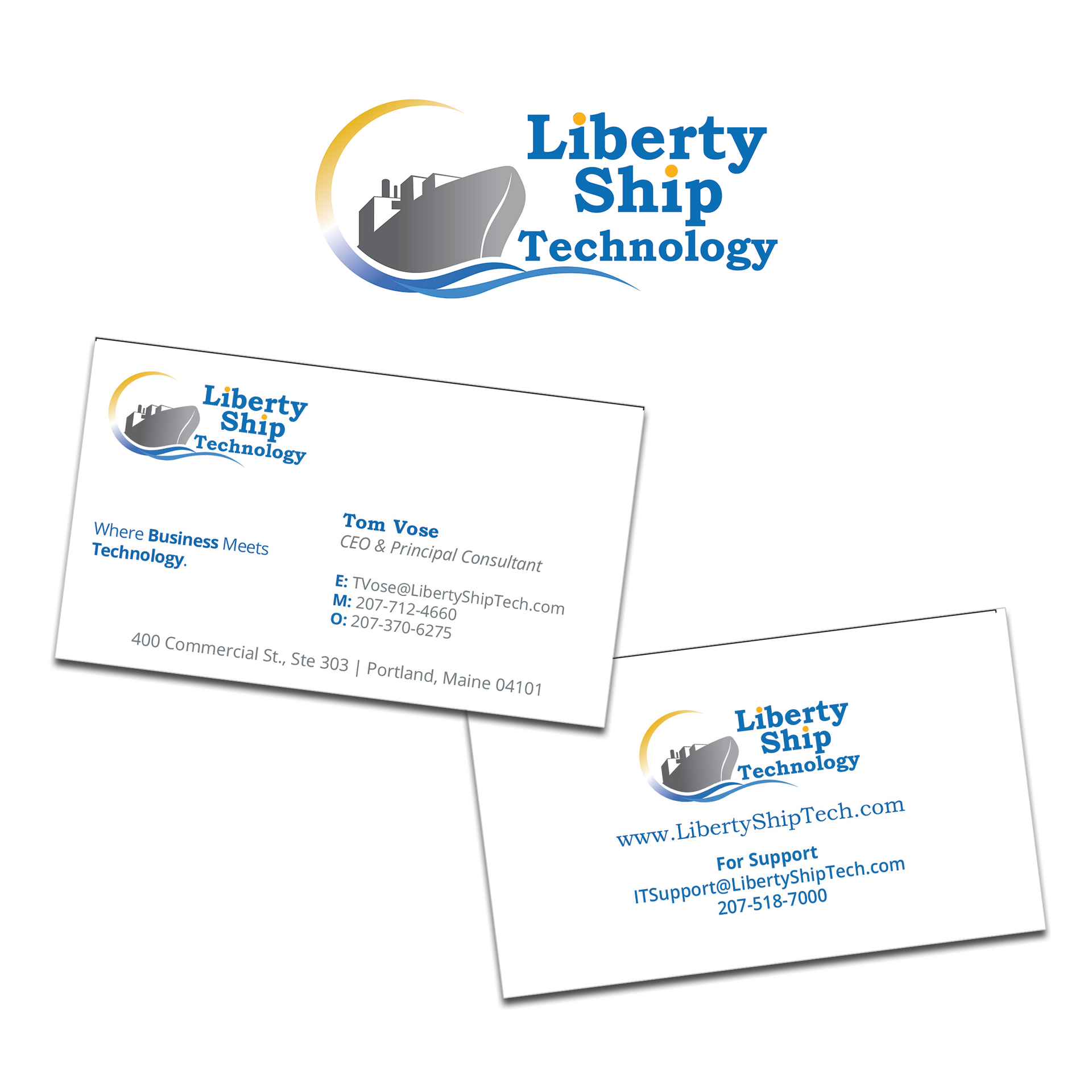 Technology Consultants Logo Design and Business Cards