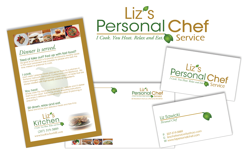 Personal Chef - logo design, business cards, post cards