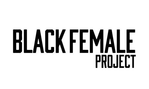 Black text logo reading “BLACK FEMALE PROJECT” on a white background