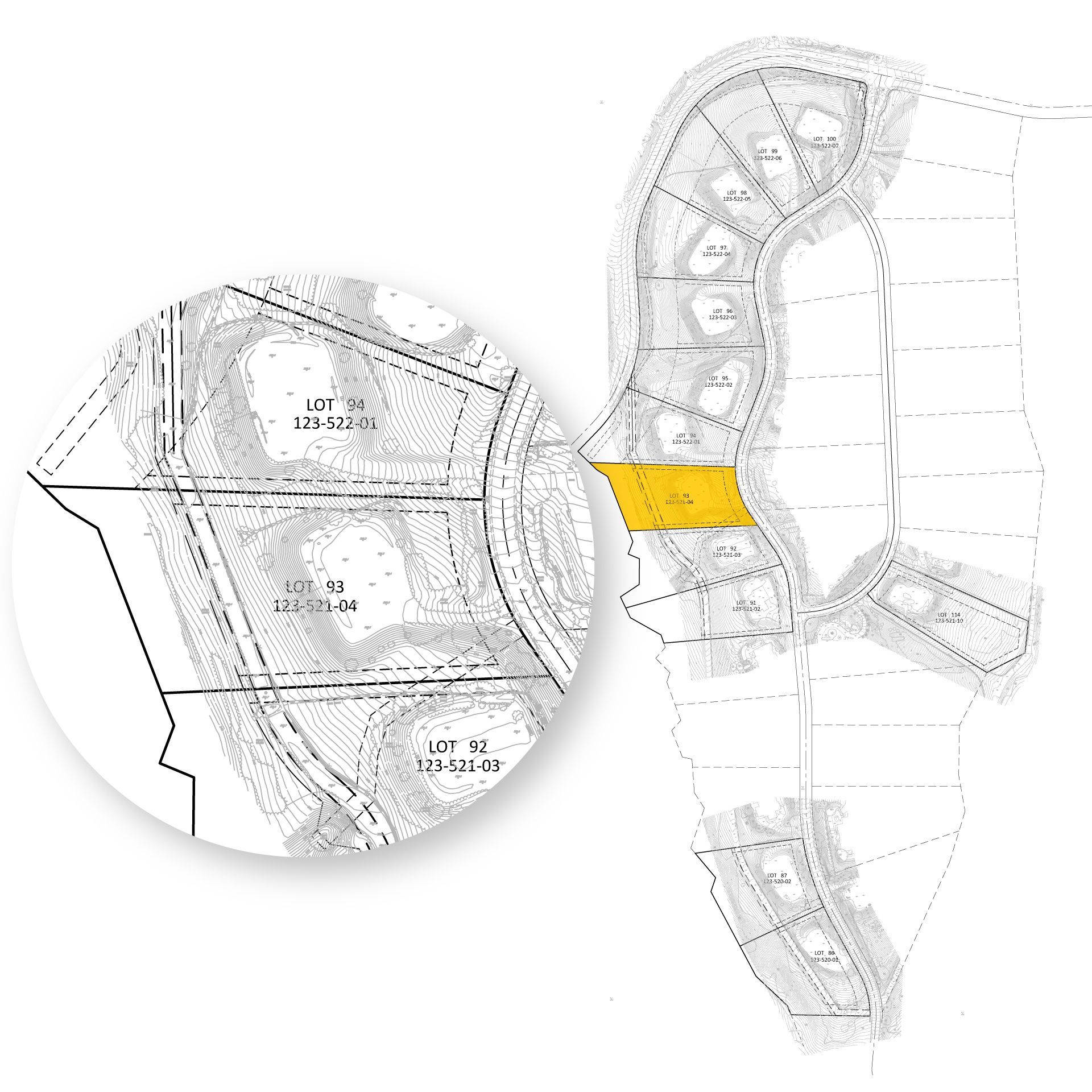 4137 Bridlewood 3,700-4,500 SF Lot 93 -Flat, lots of natural landscaping.