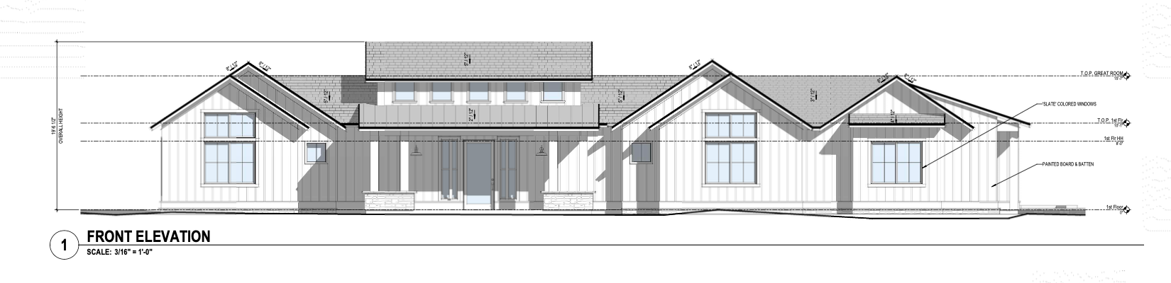Generation Haus® Malabar Ranch siteplan in Fallbrook, California. Lot 87, Front Elevation